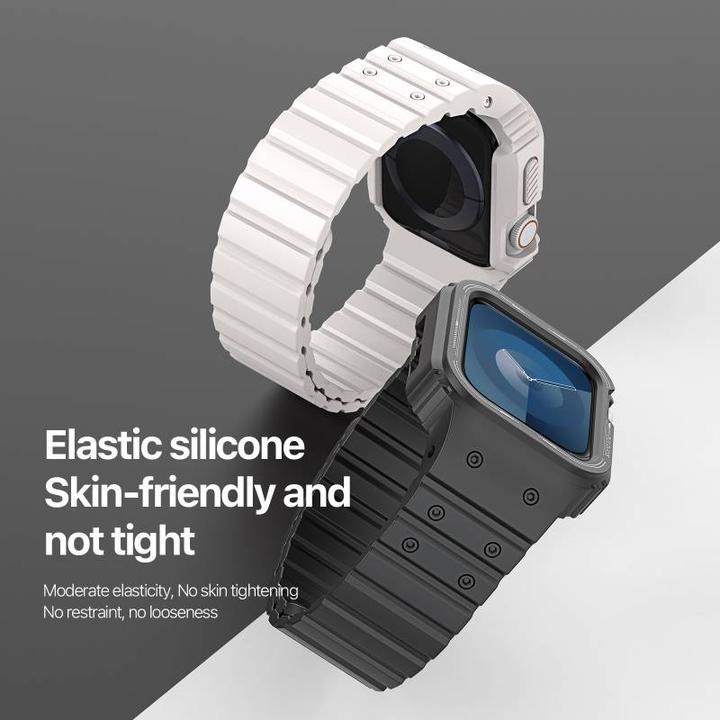 Produktbild Dux Ducis OA Armband Apple Watch 38mm/40mm/41mm - Schwarz (38 mm, 40 mm, 41 mm, Silikon (liquid))