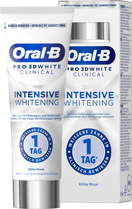 Actual product image Oral-B Pro 3D White Clinical Intensive Whitening (75 ml)