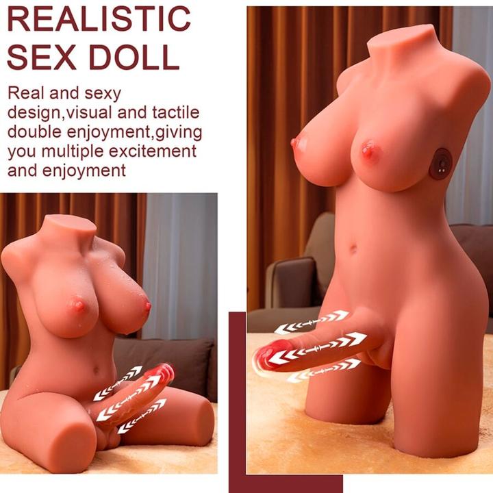 Image du produit Xise - Miah Lady Boy Weiblicher Torso Mit Dildo Mit Vibration Und Stoss 55 cm