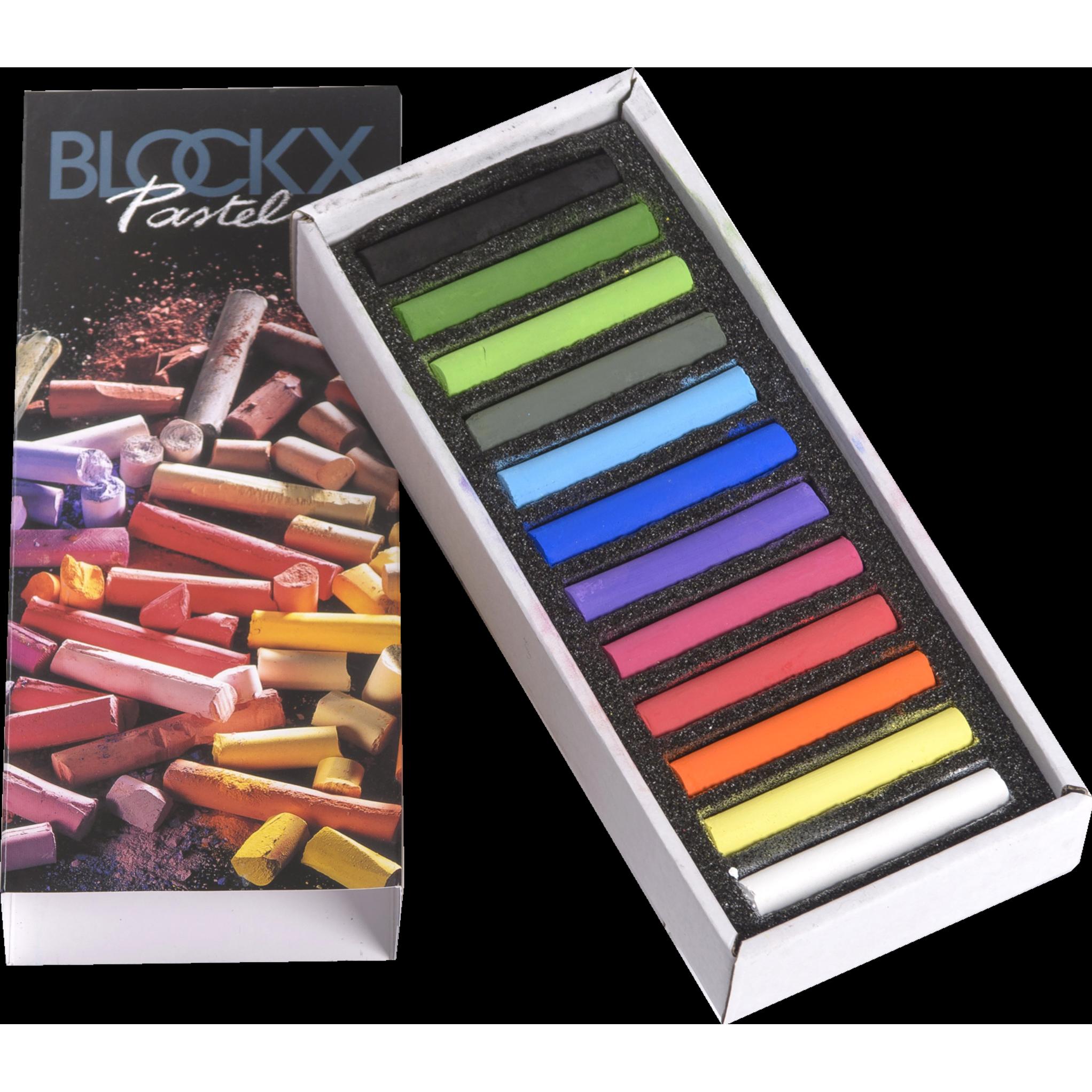 BlockX, Malstifte, Etui 12 Pastelle - Sortiert (12 x)