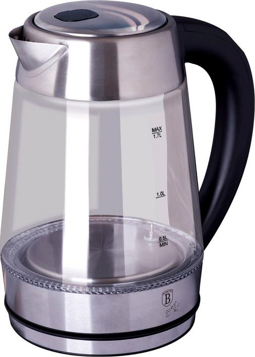 Image du produit BerlingerHaus Bouilloire en verre 1.7L Pied rotatif 360° Acier chromé (1.70 l)