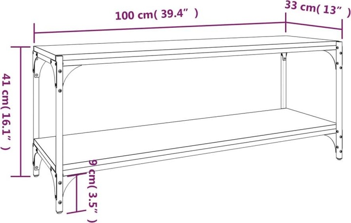 Immagine prodotto VidaXL Callen (100 x 33 x 41 cm)