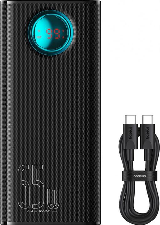 Actual product image Baseus Amblight Digital Display Charger (26800 mAh, 65 W)