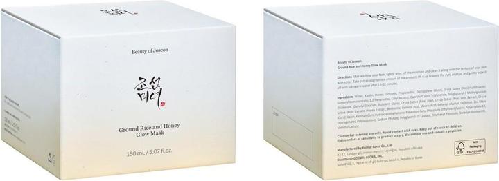 Immagine prodotto Beauty of Joseon Maschera di riso macinato e miele per il bagliore (150 ml)
