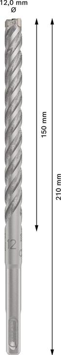 Produktbild Bosch Zubehör PRO SDS plus-5X Hammerbohrer, 12 x 150 x 210 mm (12 Millimeter)