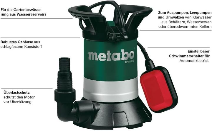 Produktbild Metabo Klarwasser-Tauchpumpe TP 8000 S (Klarwasserpumpe)
