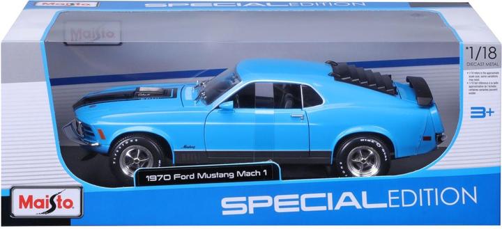 Produktbild Maisto Ford Mustang Mach 1 1970 1/18 blau