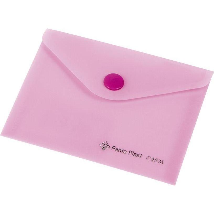 Panta Plast, Busta da lettere, Focus C4531 A7-Umschlag, transparentes Rosa (A7, 120 x)