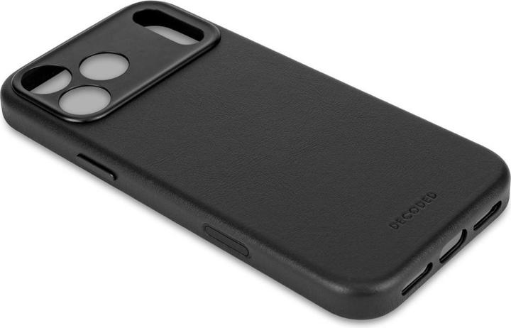 Productafbeelding Decoded Leather Backcover Apple iPhone 17 Pro Max Black (Apple iPhone 17 Pro Max)