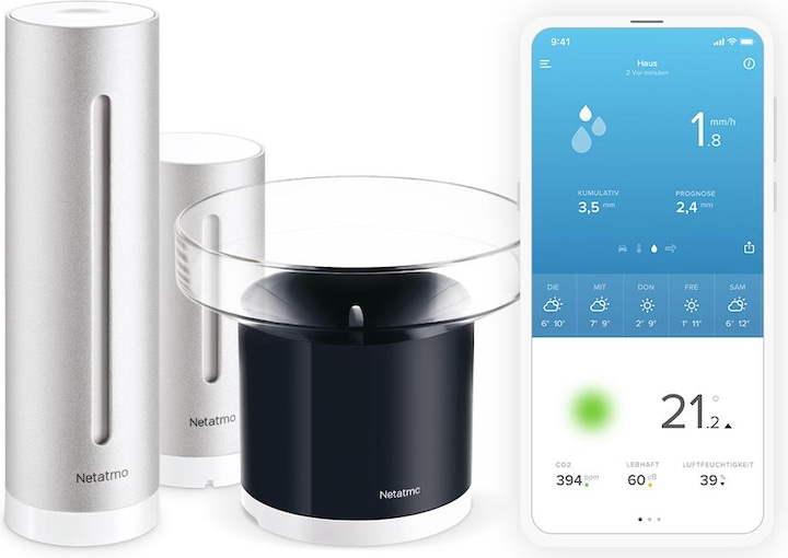 Immagine prodotto Netatmo NBU-NWS-NRG-EU Stazione meteo digitale a batteria WLAN