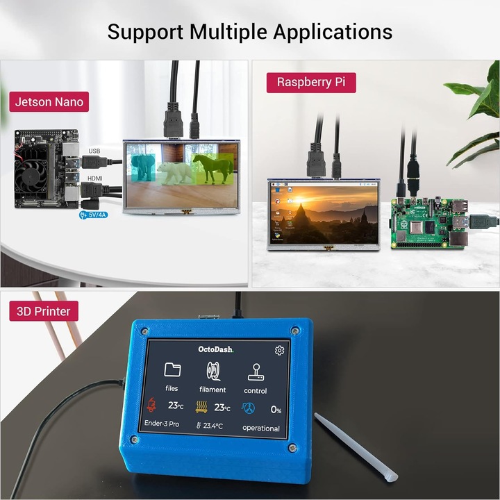 Actual product image Elecrow Raspberry Pi display