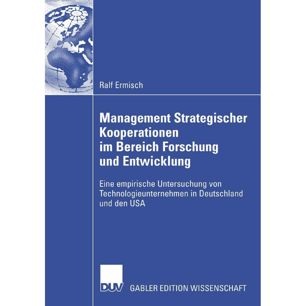 Management Strategischer Kooperationen im Bereich Forschung und Entwicklung, Fachbücher