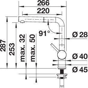 Actual product image Blanco LINUS-S satin dark steel | High pressure | With retractable hose | Backflow preventer |