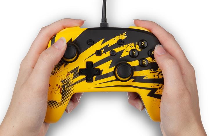 Immagine prodotto PowerA Controller Switch migliorato via cavo Fulmine Pikachu (Switch Lite, Switch)