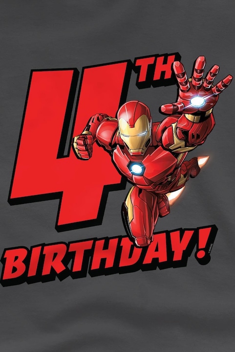 Immagine prodotto Iron Man Maglietta 4° Compleanno Bambini (152, 158)