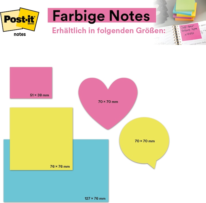 Actual product image Post-it Notes 76x127mm (76 x 127 mm)