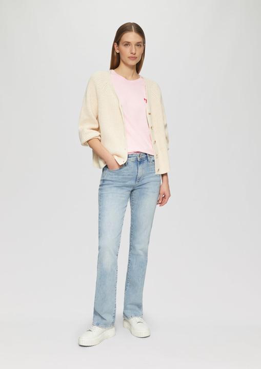 Produktbild S.Oliver T-Shirt T-Shirt im Relaxed Fit mit Herz-Stickerei (42)