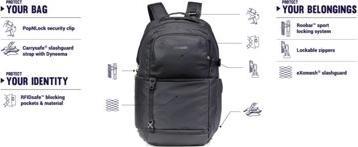 Produktbild Pacsafe Camsafe X25L backpack (Kamera Schultertasche, 25 l)