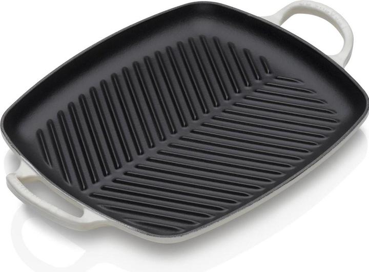 Actual product image Le Creuset GRILL PLATE RECTANGULAR SIG 30 CM Meringue