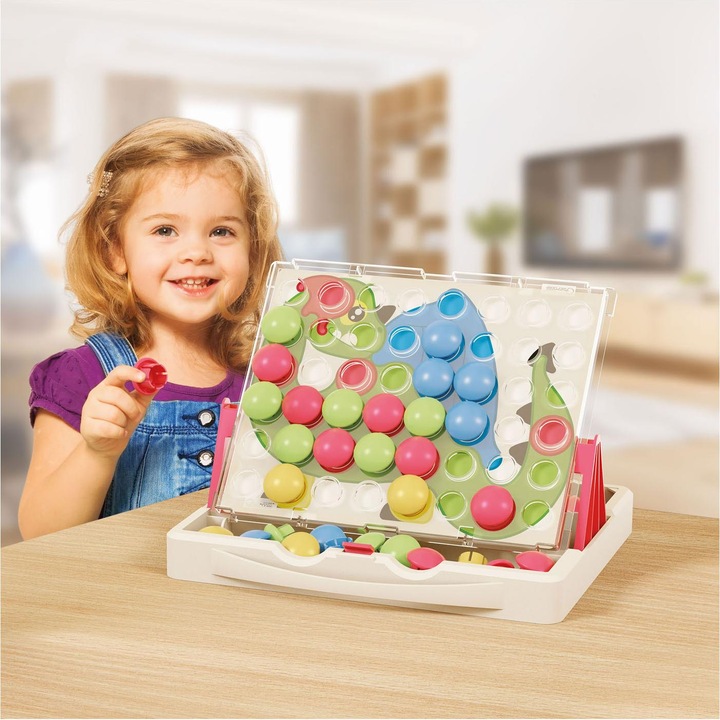 Produktbild Quercetti PlayEco+ Mosaik-Steckspiel aus recyceltem Kunststoff: FantaColor Junior PlayEco+ (58 Teile)