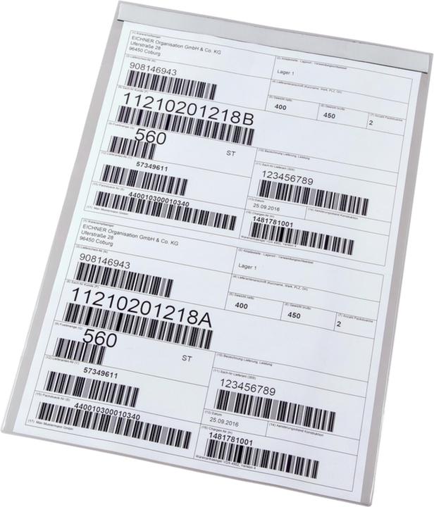 Eichner Magnetic pockets DIN A7 landscape transparent smooth, 100 pcs. (A7, 100x)