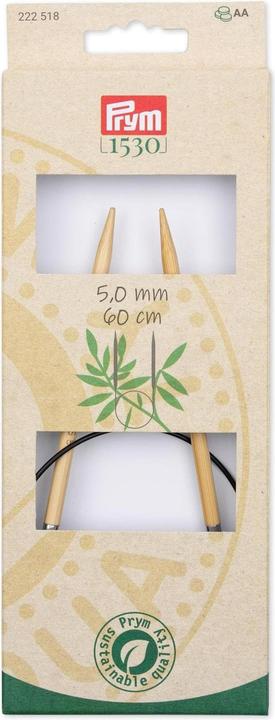 Image du produit Prym Aiguilles circulaires BAMBUS 5.00 mm, 60 cm
