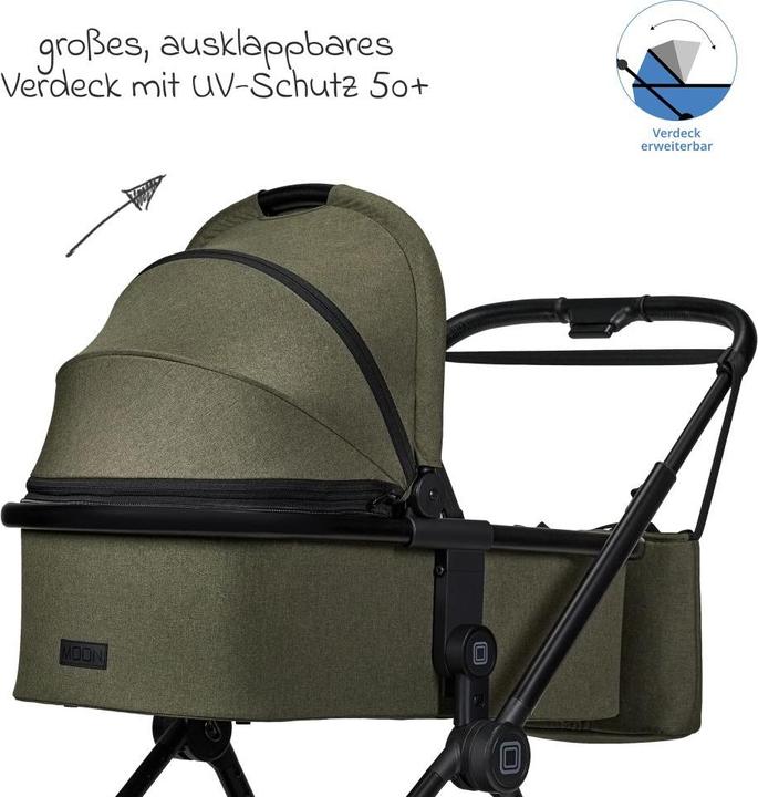 Produktbild Moon Kombikinderwagen 2in1 Kombi-Kinderwagen Clicc bis 22 kg mit