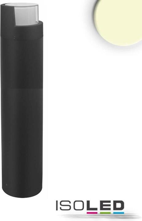Isoled LED Wegleuchte Poller Typ3, 70cm, 6W, sandschwarz, warmweiss (430 lm, IP54)