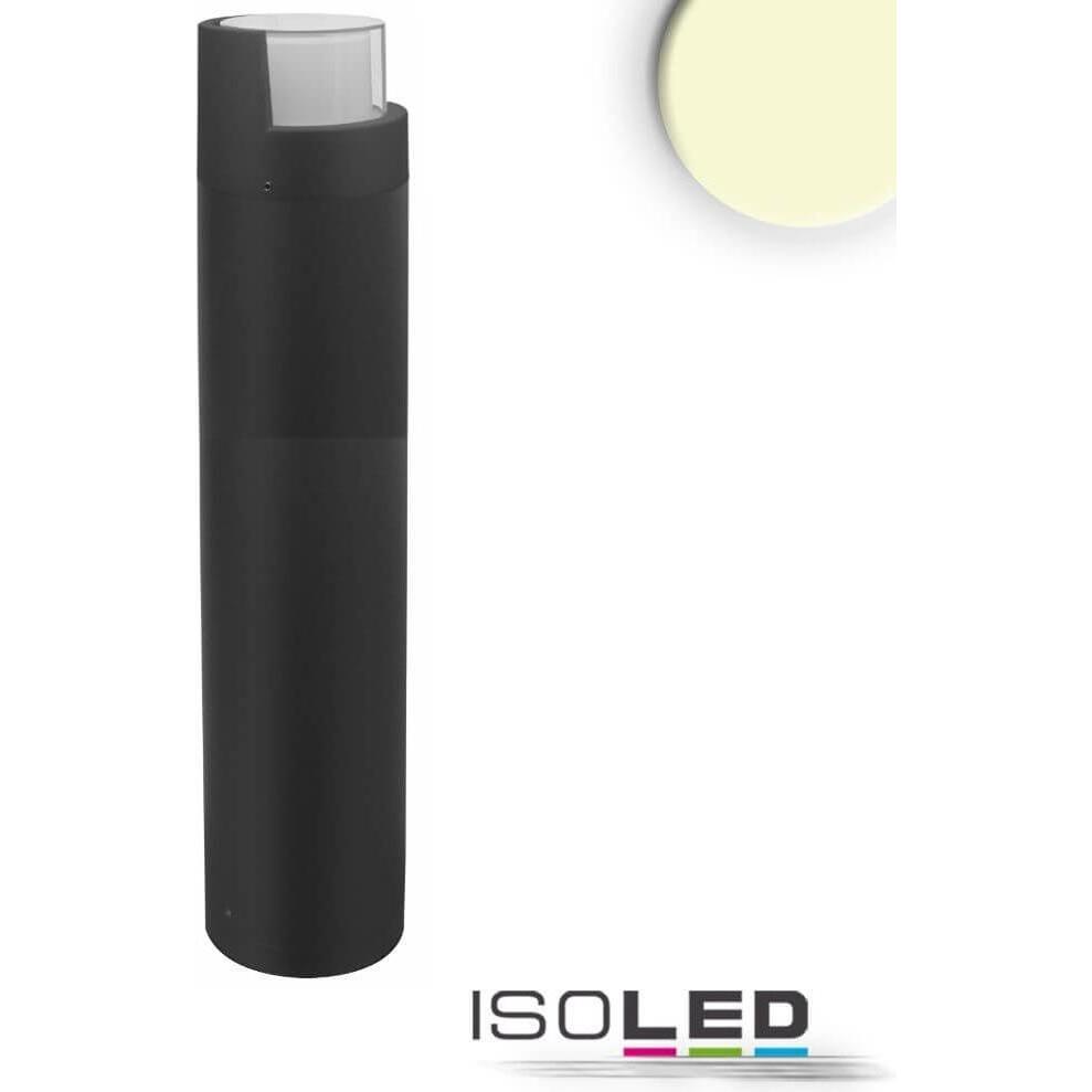Isoled, Gartenbeleuchtung, LED Wegleuchte Poller Typ3, 70cm, 6W, sandschwarz, warmweiss (430 lm, IP54)