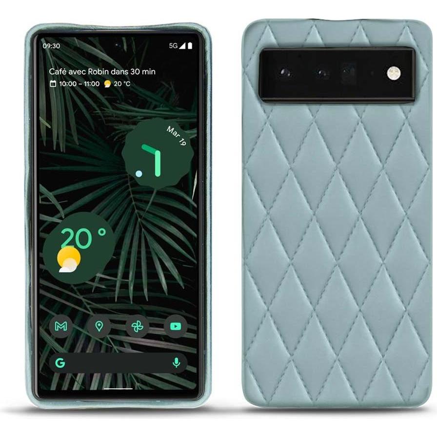 Thumbnail - Noreve Lederschutzhülle (Google Pixel 6 Pro), Smartphone Hülle, Blau