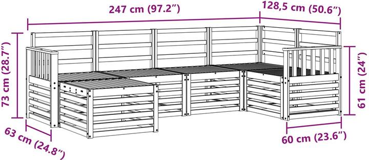 Produktbild vidaXL Outdoor-Sofa