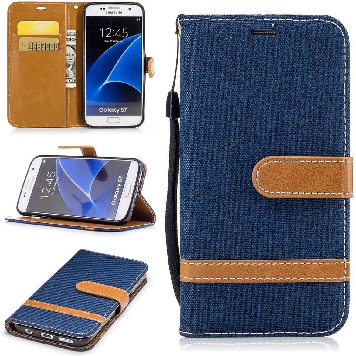 König Design Hülle Handy Schutz für Samsung Galaxy S7 Case Cover Tasche Wallet Etui Bumper (Samsung Galaxy S7), Smartpho...