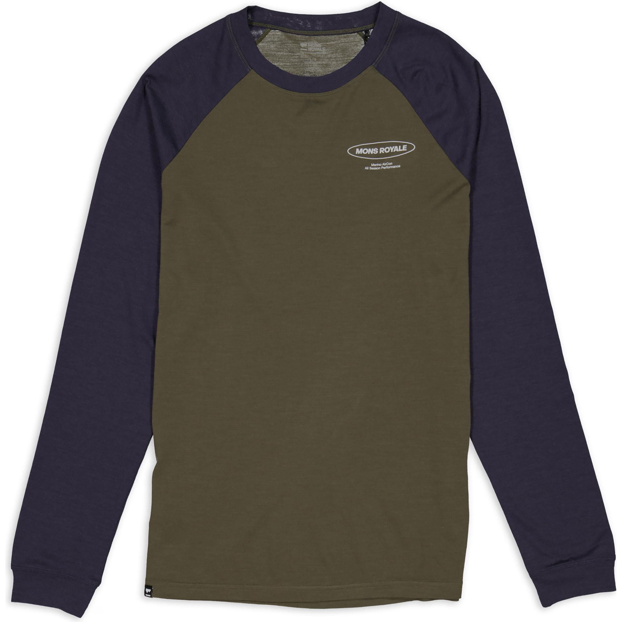 Mons Royale, Herren, Funktionsshirt, Icon Raglan (L), Braun, L