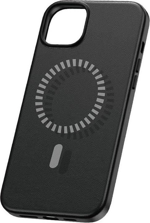 Produktbild Baseus Magnetic Phone Case for iPhone 15 ProMax Fauxther Series (Black) (Apple iPhone 15 Pro Max)