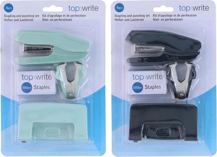 Topwrite Stapling and punching set 4pc