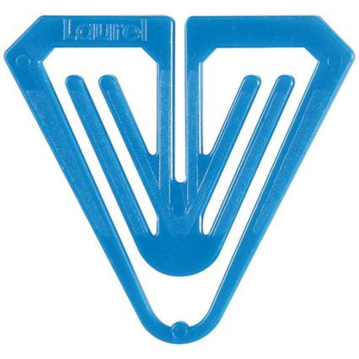 Laurel, Büroklammer, Büroklammern Plastiklips Butterfly 50mm VE=1000 Stück blau (1 x)