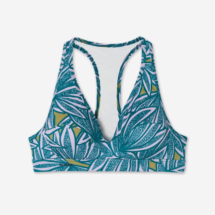 Image du produit Olaian Haut de maillot de bain surf brassière Femme - Ana bleu et violet (80 D)