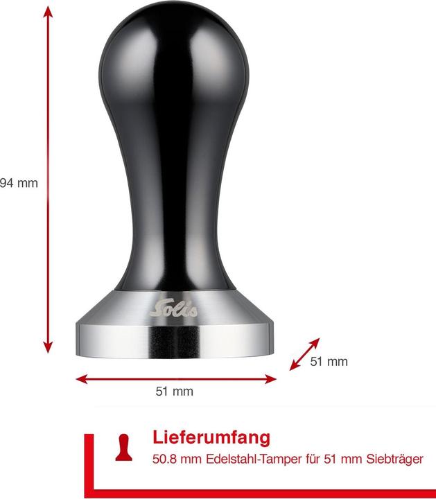 Produktbild Solis Tamper zu 51 mm Siebhalter
