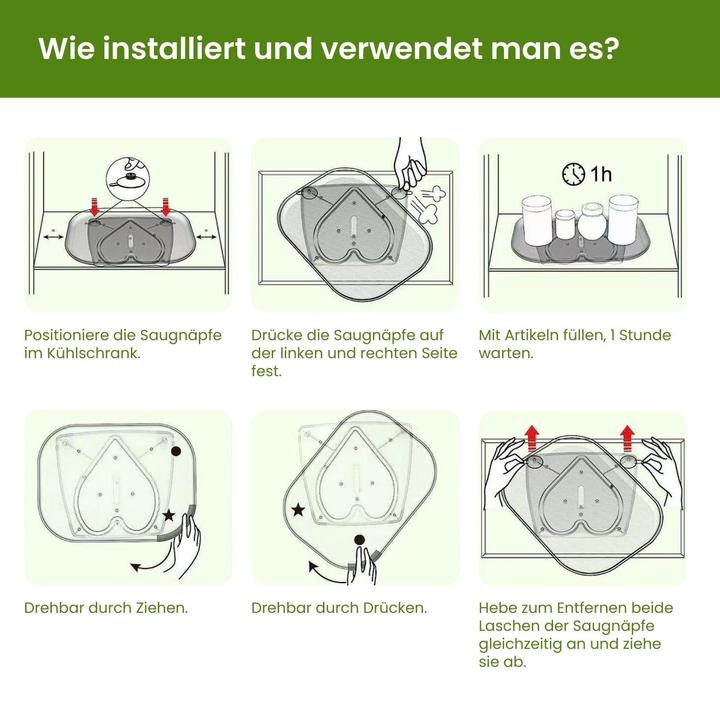 Actual product image Hermex Fridge turntable