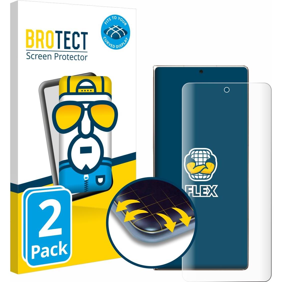 BROTECT Fullscreen Schutzfolie Displayschutz Folie Klar Transparent (2 Stück, Huawei Mate X), Smartphone Schutzfolie, Tr...