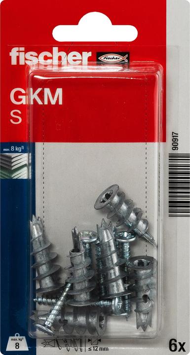 Actual product image Fischer Plasterboard plug metal GKM S K