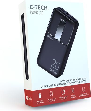 Image du produit C-Tech BATCT1342 (20000 mAh, 22.50 W)