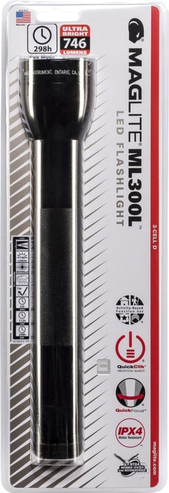 Actual product image Maglite ML300L 3 D-Cell (30 cm, 625 lm)