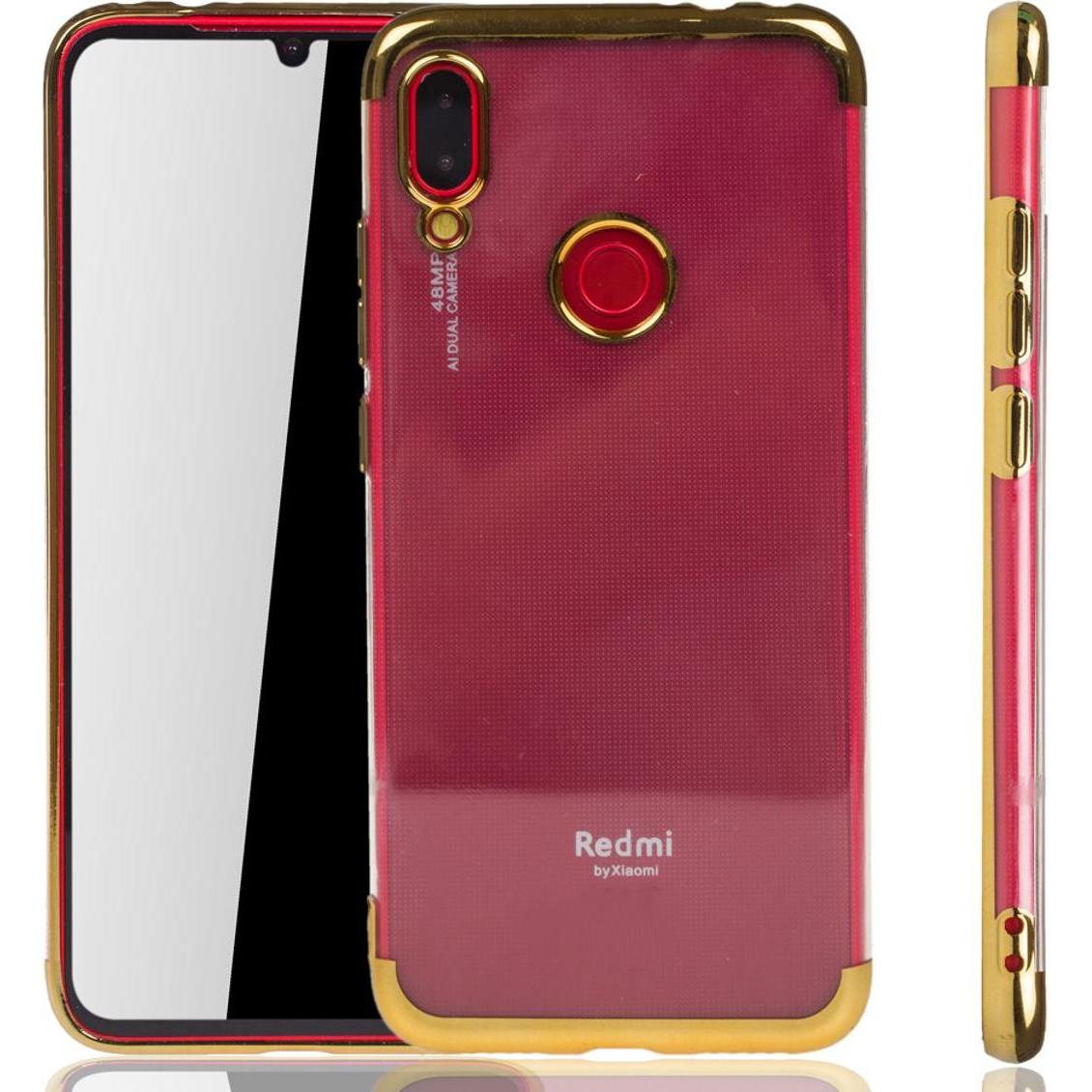 König Design Xiaomi Redmi Note 7 Hülle Case Handy Cover Schutz Tasche Schutzhülle Bumper Gold (Xiaomi Redmi Note 7 Pro, ...