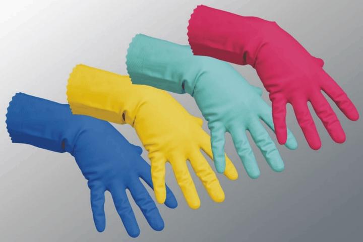 Produktbild Vileda Mehrzweckhandschuhe Blau M 100156 Professional (M)
