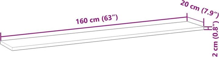 Produktbild vidaXL Tischplatte (160 x 20 cm)