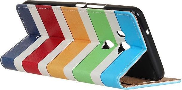 Produktbild MU Style Leder Bookcover Hülle mit Muster (HTC U11+)