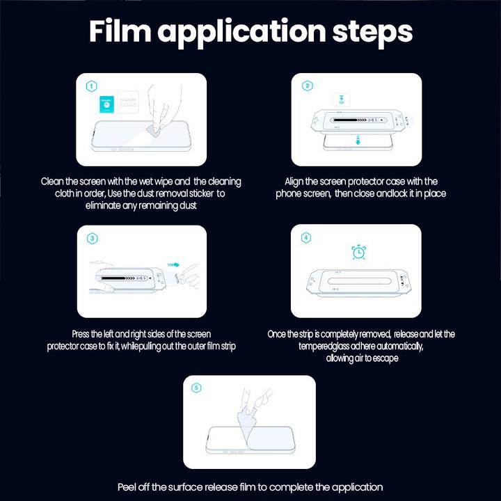 Actual product image Nillkin Tempered Glass 0.25mm Guardian 2.5D for Samsung Galaxy S26+ Black (with applicator) (1 pcs., Samsung Galaxy S26+)