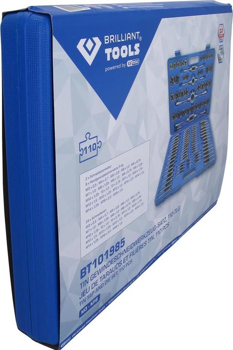 Produktbild KS Tools TiN Gewindeschneidwerkzeug-Satz 110- teilig