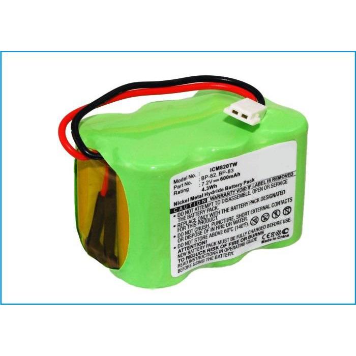 CoreParts Battery for Two Way Radio (1 Zellen, 600 mAh), Notebook Akku, Grün